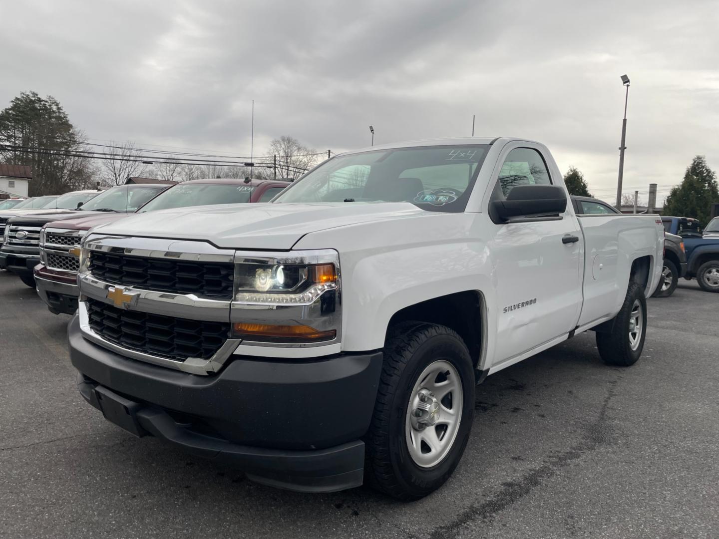 2017 White Chevrolet Silverado 1500 Work Truck Short Box 4WD (1GCNKNEH0HZ) with an 4.3L V6 engine, 6A transmission, located at 101 N. Main Street, Muncy, PA, 17756, (570) 546-5462, 41.207691, -76.785942 - Photo#1